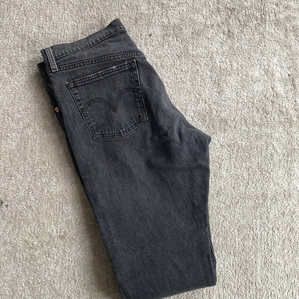 Smoke Grey Levis- 501 Skinny